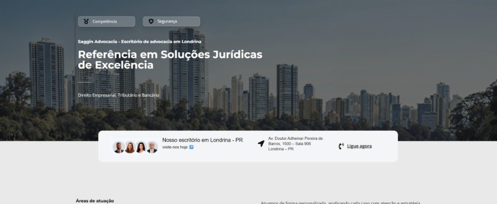 Saggin Advogados — Mockup